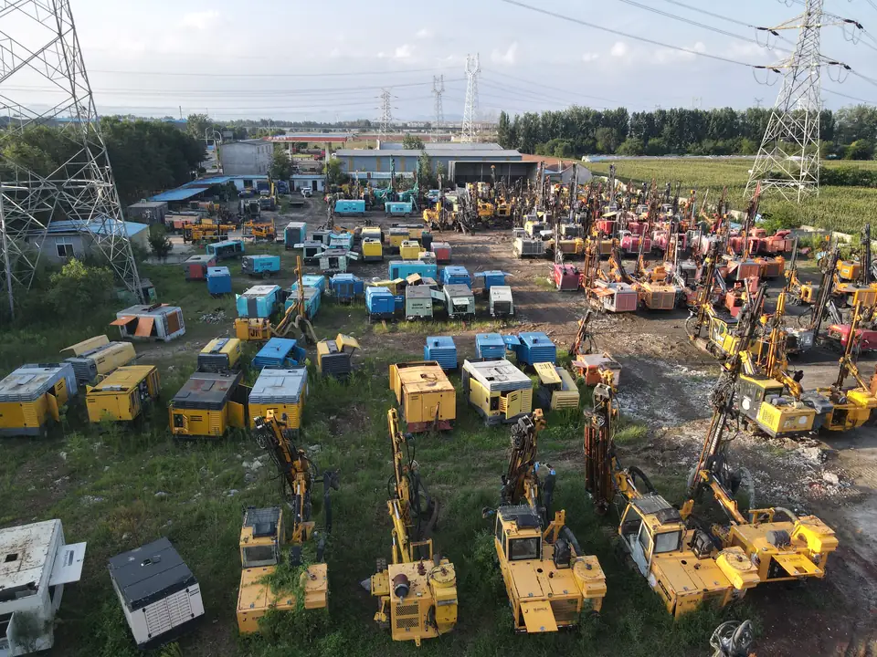 Aerial view of the used equipment inventory yard 4