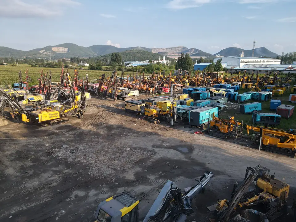 Aerial view of the used equipment inventory yard 5